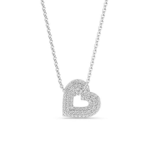 Lush Lab Grown Diamond Heart Necklace