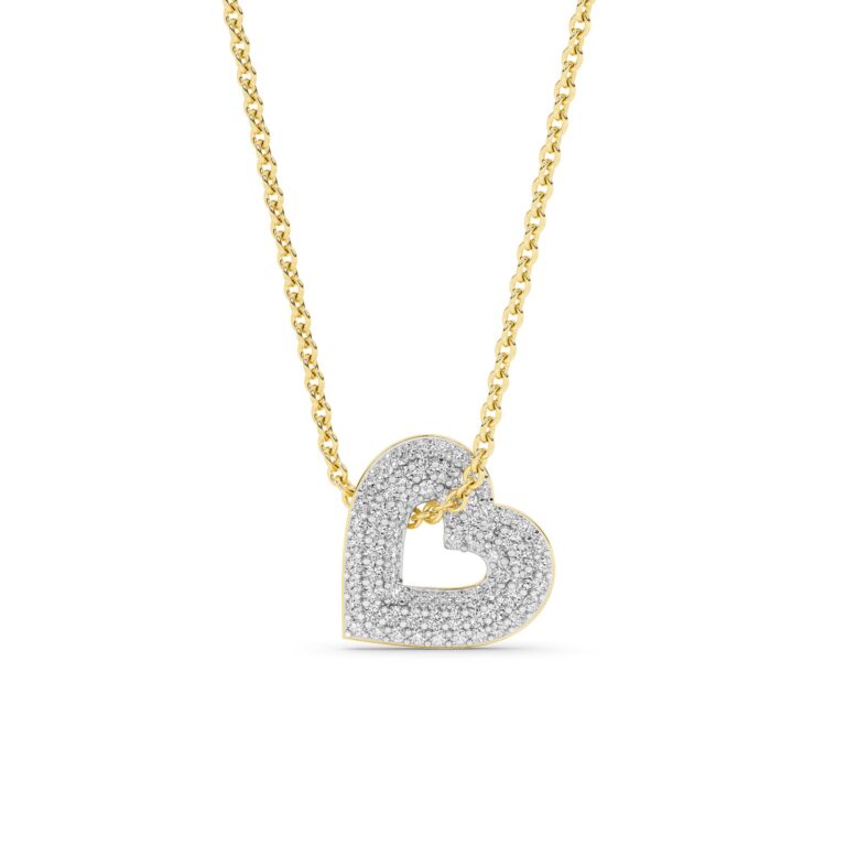 Lush Lab Grown Diamond Heart Necklace