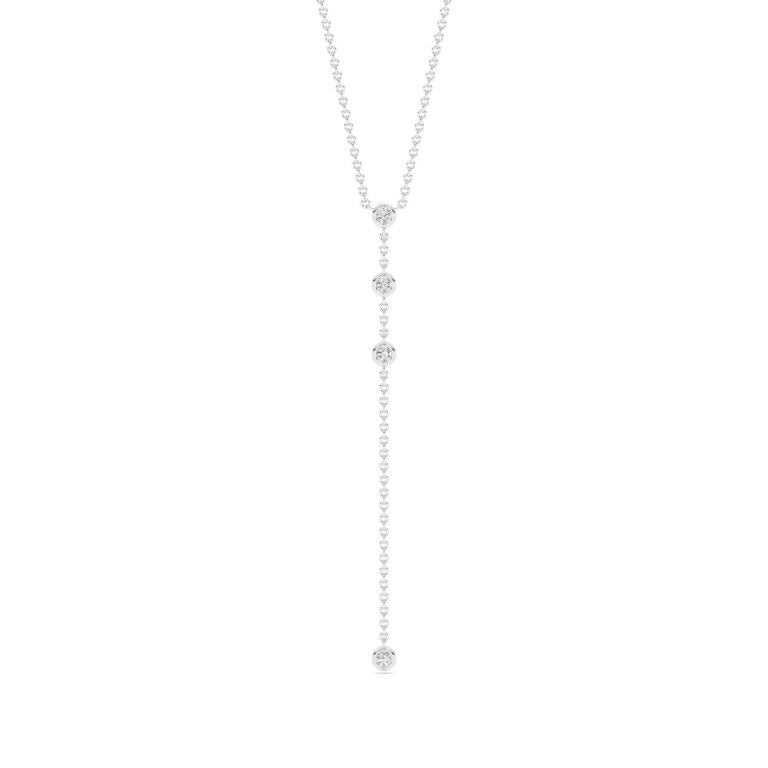 Orbit Lab Grown Diamond Lariat Necklace