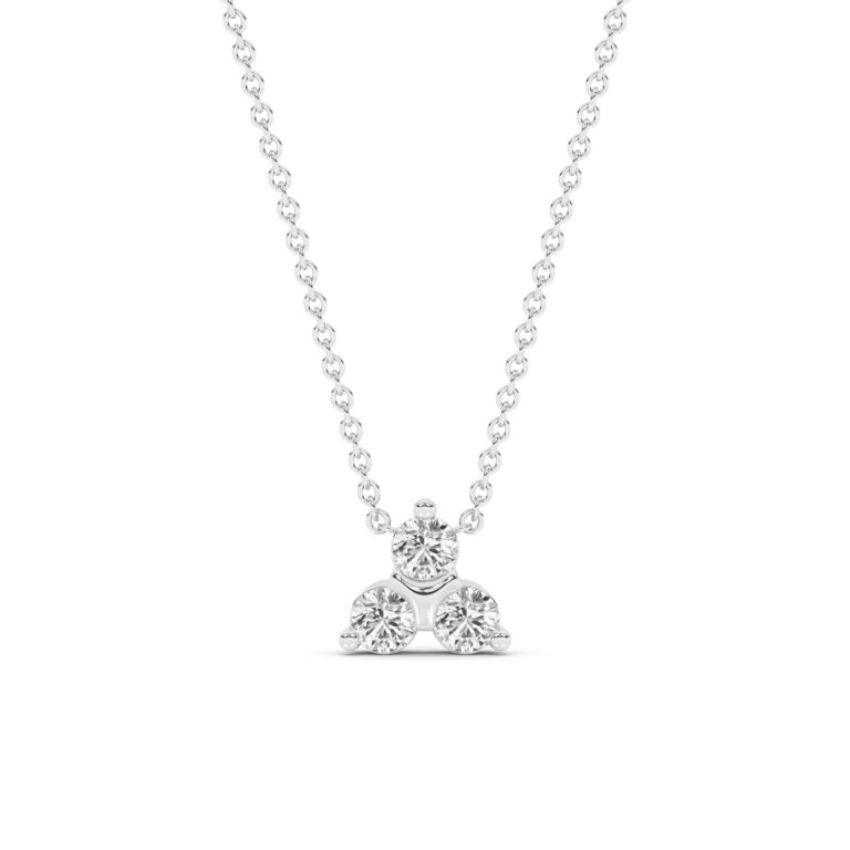 Synergy Three Stone Lab Diamond Necklace