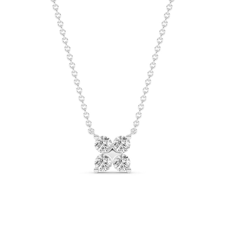 Quartet Lab Diamond Necklace