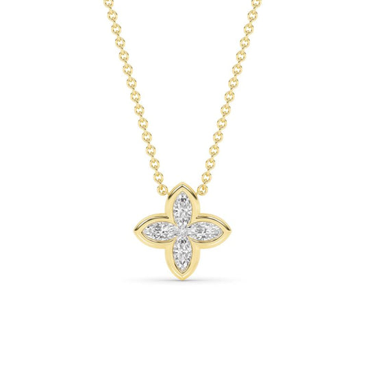 Floret Lab Diamond Necklace