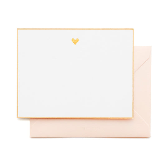 Gold Heart Note Set Wedding Gifting