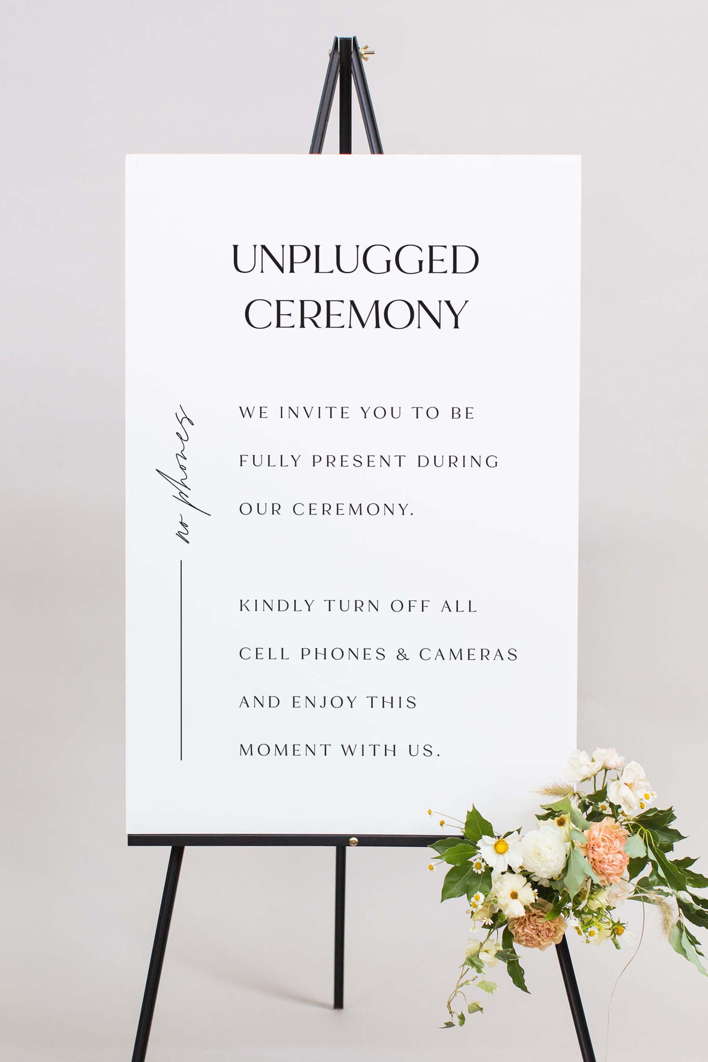 Gatorboard The Hannah | Unplugged Ceremony Sign