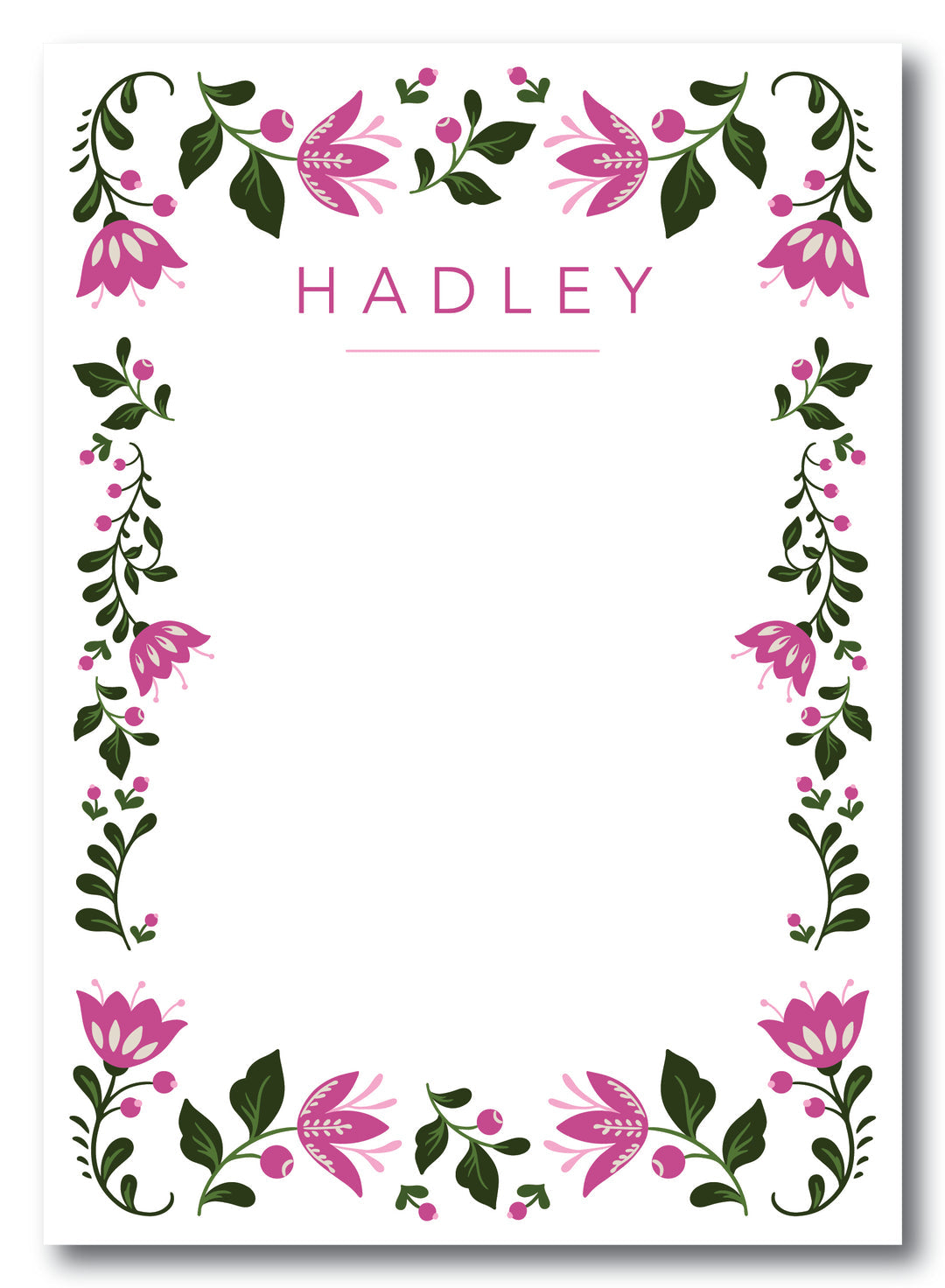 The Hadley Notepad