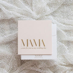 Mama, A Note For You On My Wedding Day