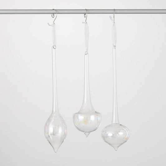 Large Clear Finial Ornament