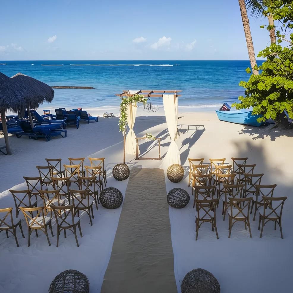 Ocean Blue and Sand Destination Wedding Package