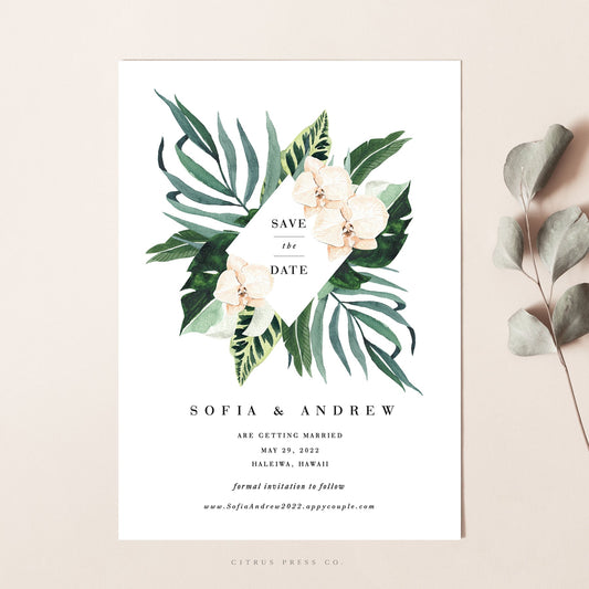 Orchid Save The Date