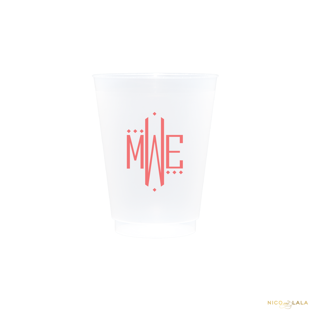 Oxford Monogram Shatterproof Cups