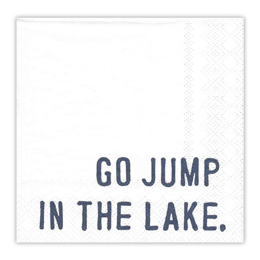 Face to Face Cocktail Napkins - Go Jump In the Lake