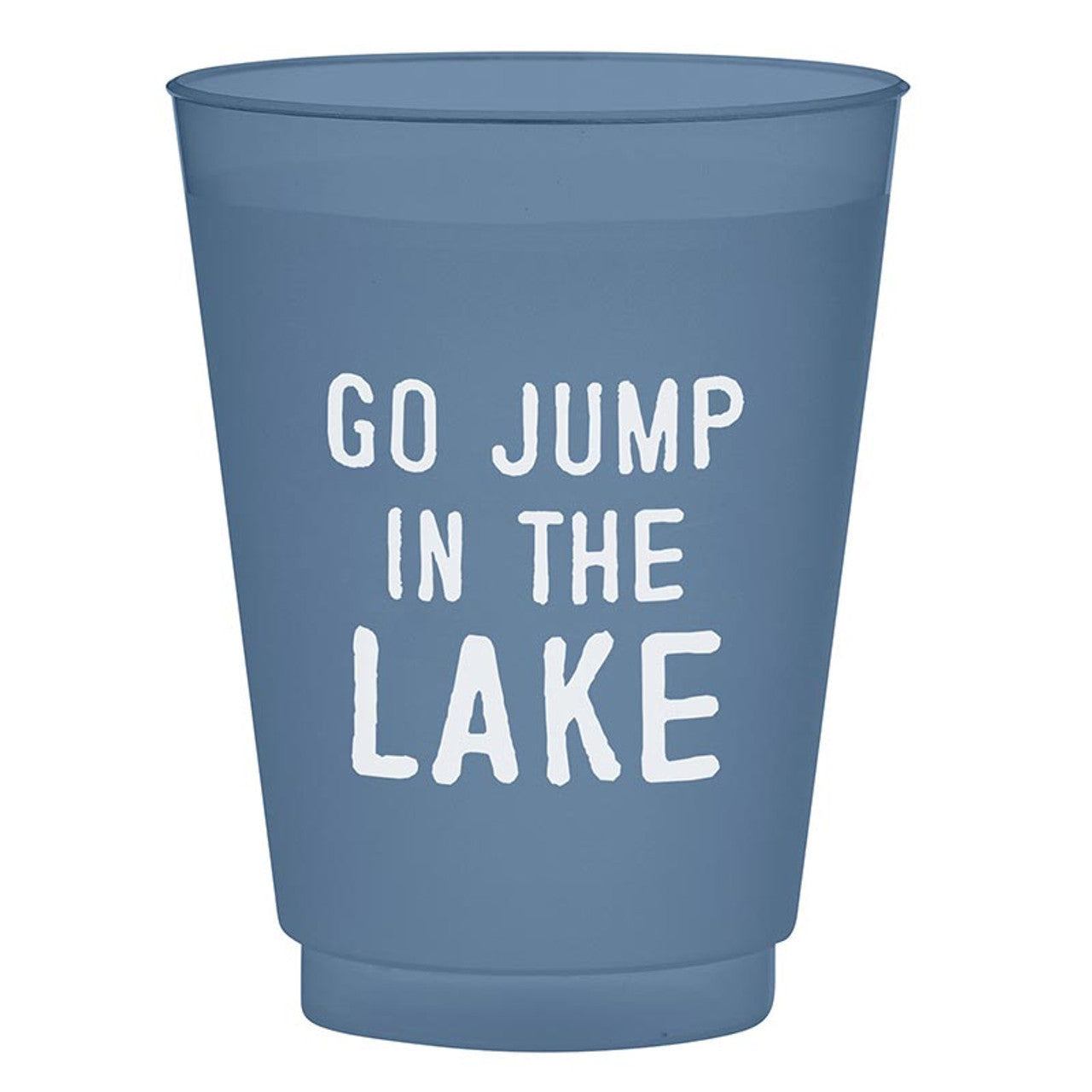 Face to Face Frost Cups - Go Jump in the Lake - Set of 8