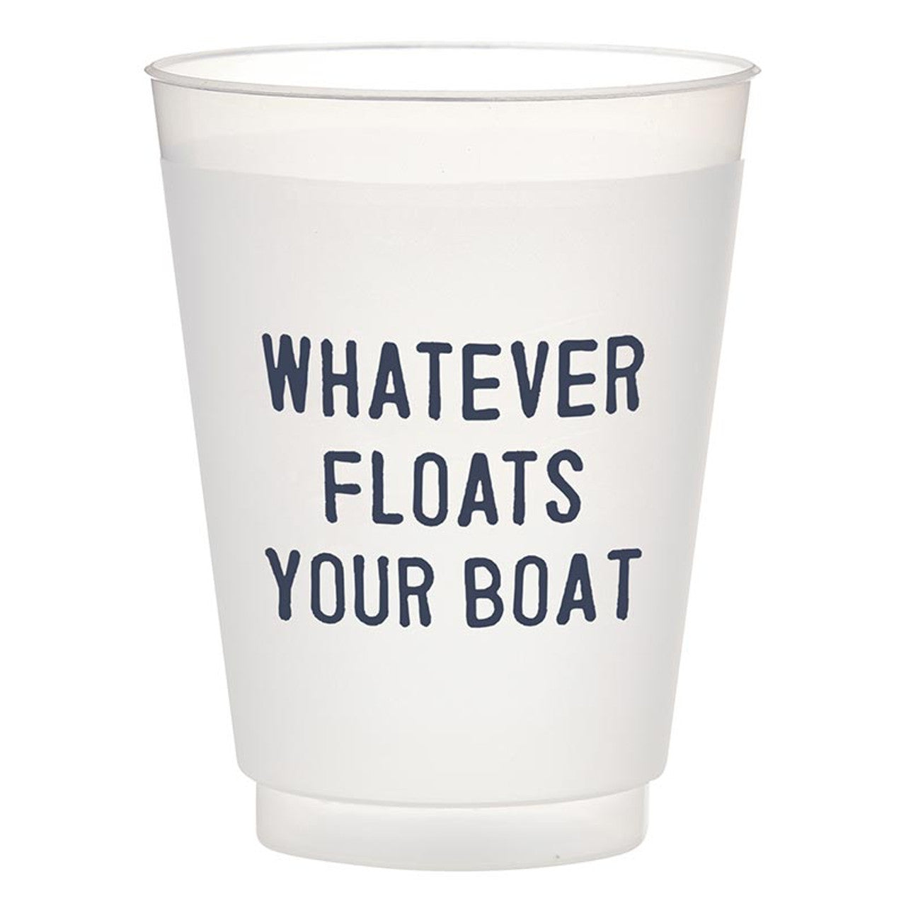 Face to Face Frost Cups - Whatever Floats your Boat - Set of 8