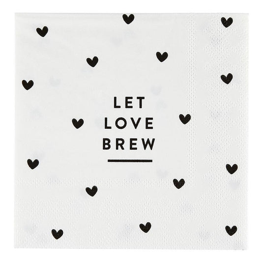 Cocktail Napkins - Let Love Brew