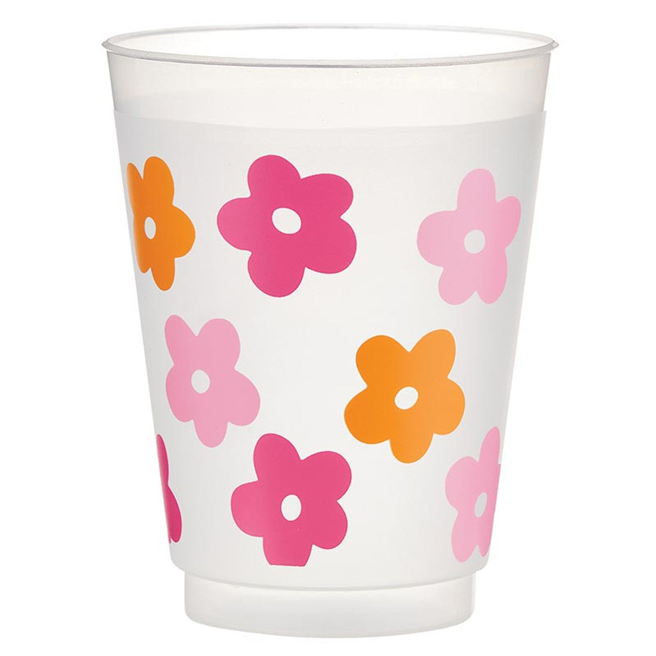 Frost Cups - Multicolor Flowers - Set of 8