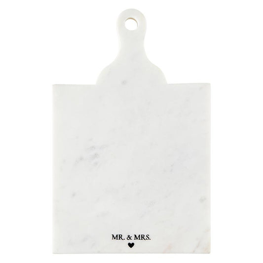 Marble Board with Handle - Mr. & Mrs.