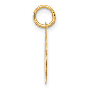 14k Yellow Gold Wedding Bells Charm or Pendant, 14mm