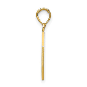 14k Yellow Gold I'll Never Stop Loving You Charm or Pendant, 20mm