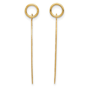 14k Yellow Gold I Love You Set of 2 Charm or Pendants, 24mm