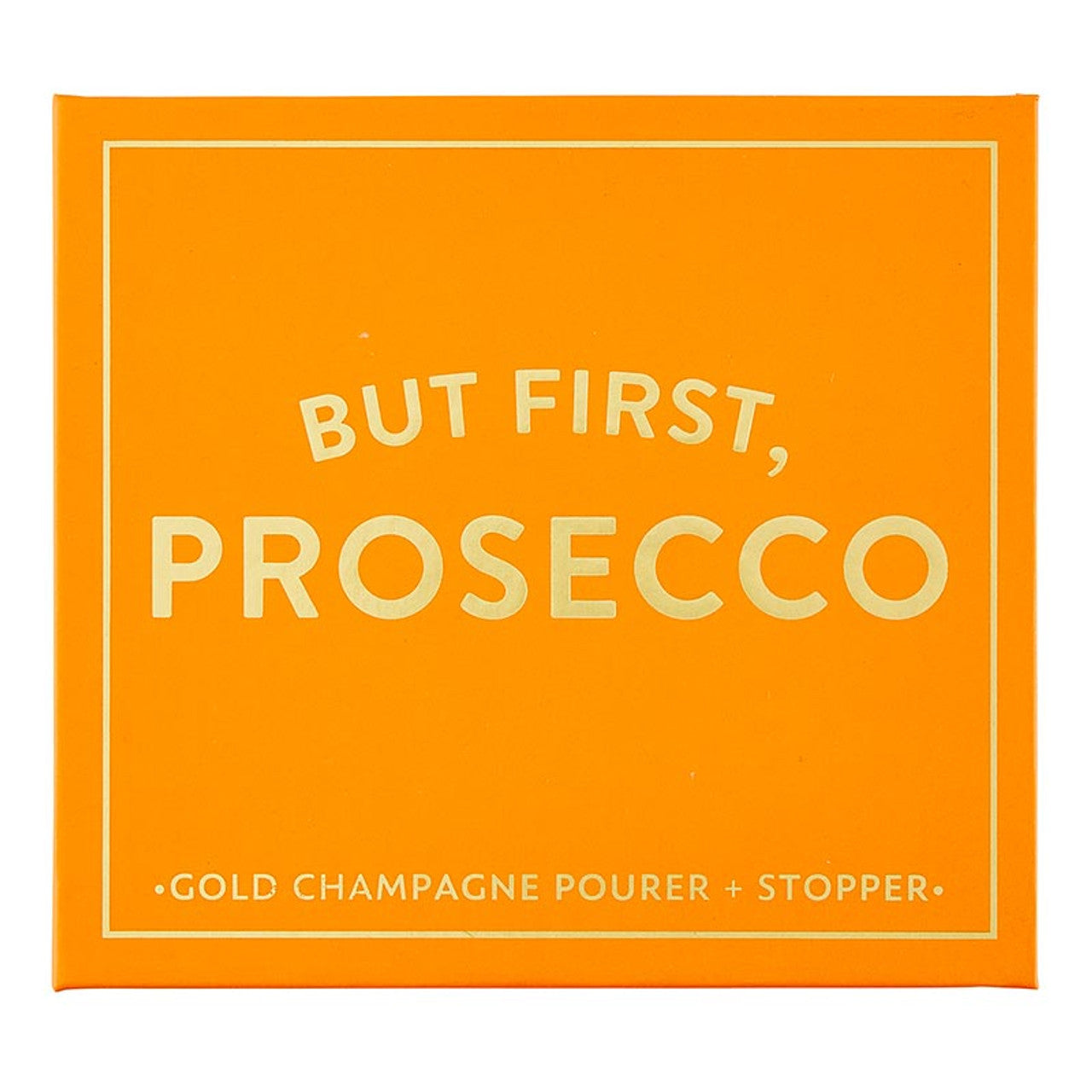 Champagne Stopper + Pourer Book Box - But First, Prosecco