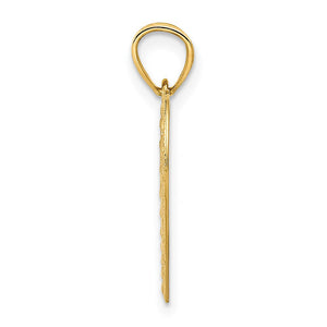 14k Yellow Gold Lovebirds and Hearts Pendant