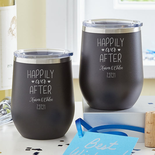 Happily Ever After Insulated Wine Tumbler Set
