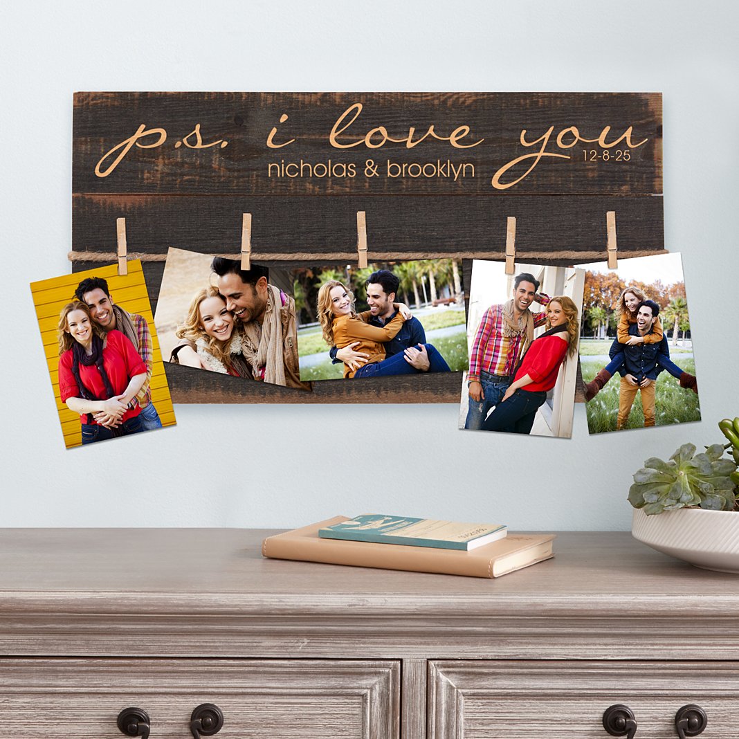 PS I Love You Rustic Wood Pallet Wall Art