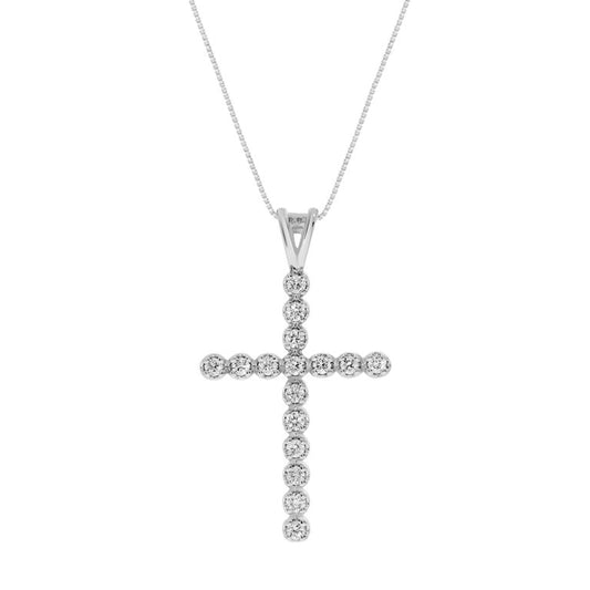 Extravagant Lab Grown Diamond Cross Necklace