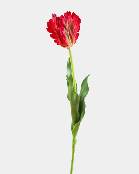 Real Touch Red Parrot Tulip 27"