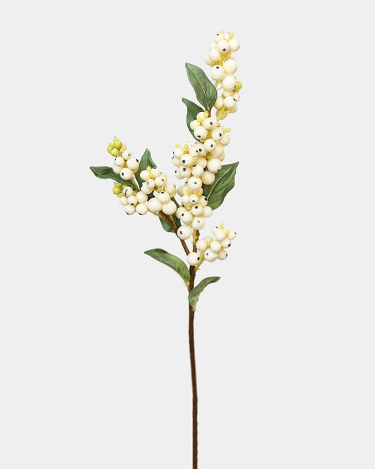 Cream White Snowberry 20.5"