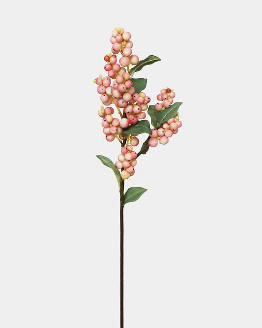 Pink Artificial Snowberry 20.5"