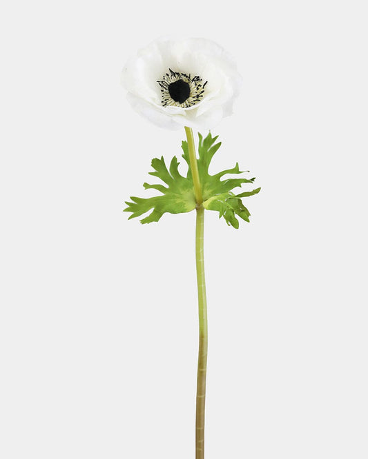 Real Touch White Anemone 17.5"