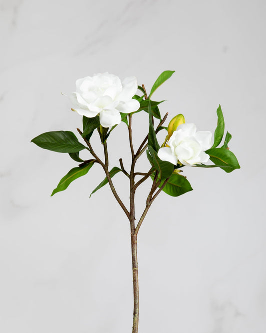 White Faux Gardenia 26"