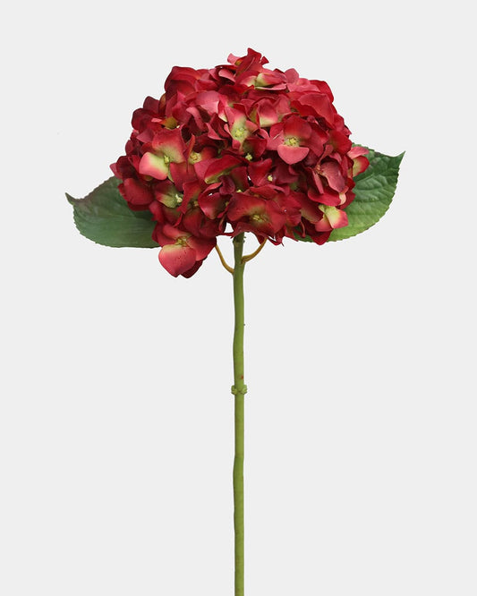 Real Touch Red Hydrangea 18"