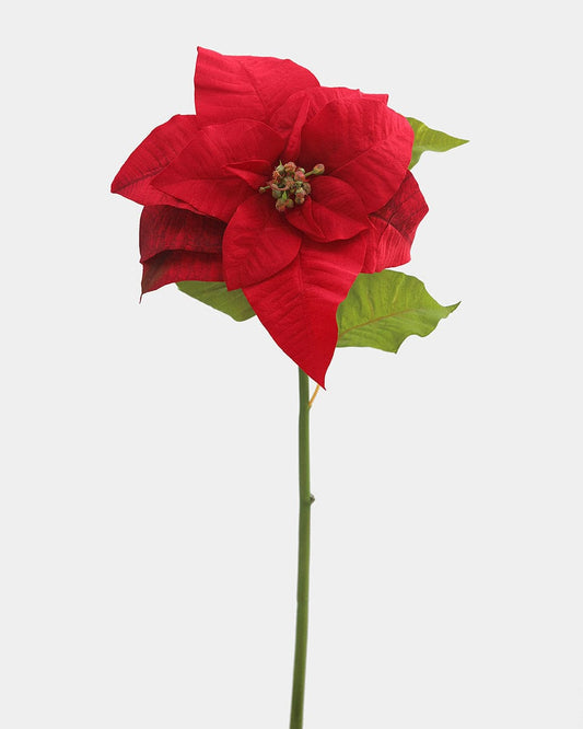 Artificial Red Poinsettia 24"