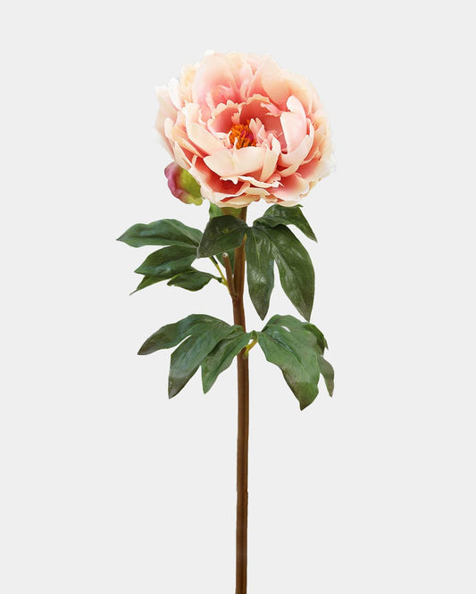 Peach Mauve Real Touch Peony 20.5"
