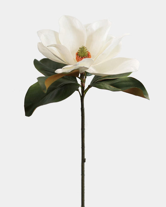 White Faux Magnolia 29"