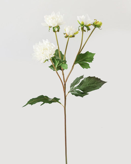 White Artificial Dahlia 22"