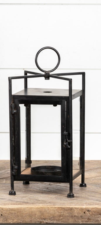Black Frame Lantern - Large