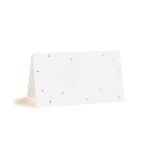 Gold Tiny Dot Place Card Wedding Gifting