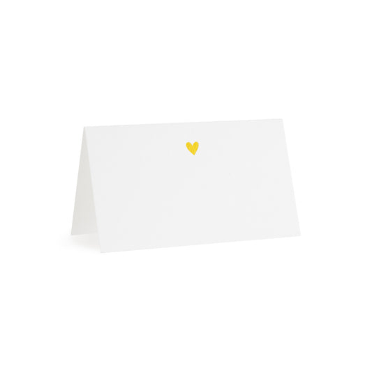Gold Heart Place Card Wedding Gifting