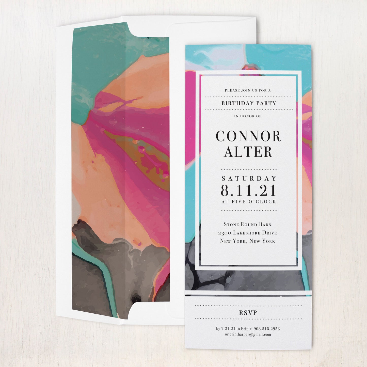 Painterly #2 Birthday Party Invitations