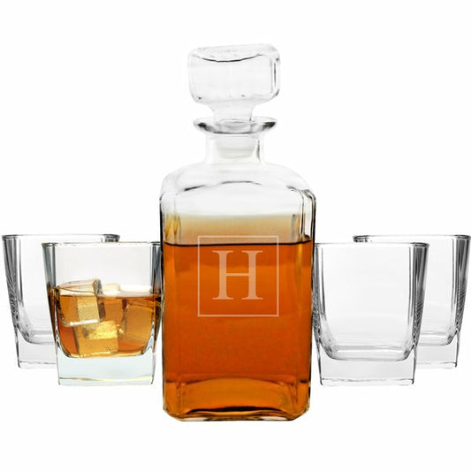 Personalized 5pc. Decanter Set