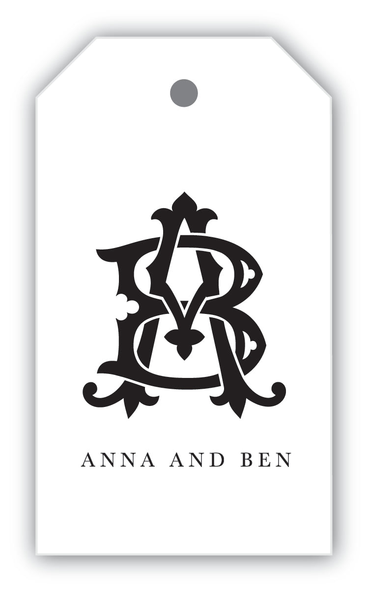 The Chic Monogram Gift Tag