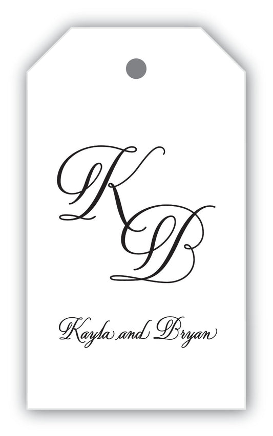 The Script Initials Gift Tag
