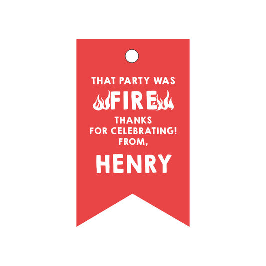 Firetruck | Gift Tags