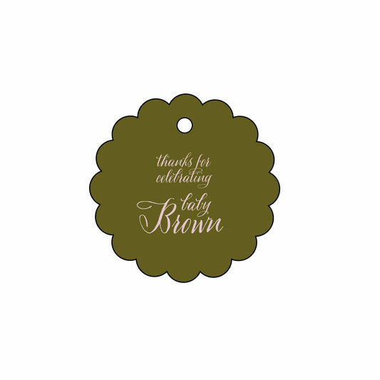 Pink And Blue Bonnets | Gift Tags