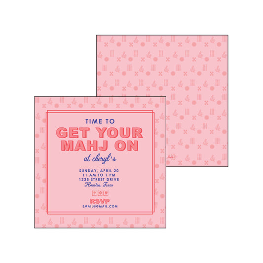 Mahjong Color Block | Invitation