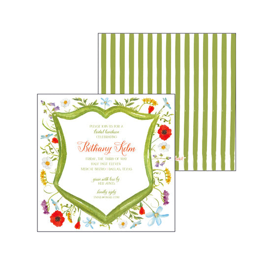 Poppy Crest | Invitation
