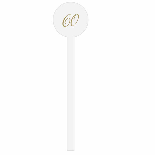 Calligraphy | Stir Stick | Wooden Or Acrylic Round